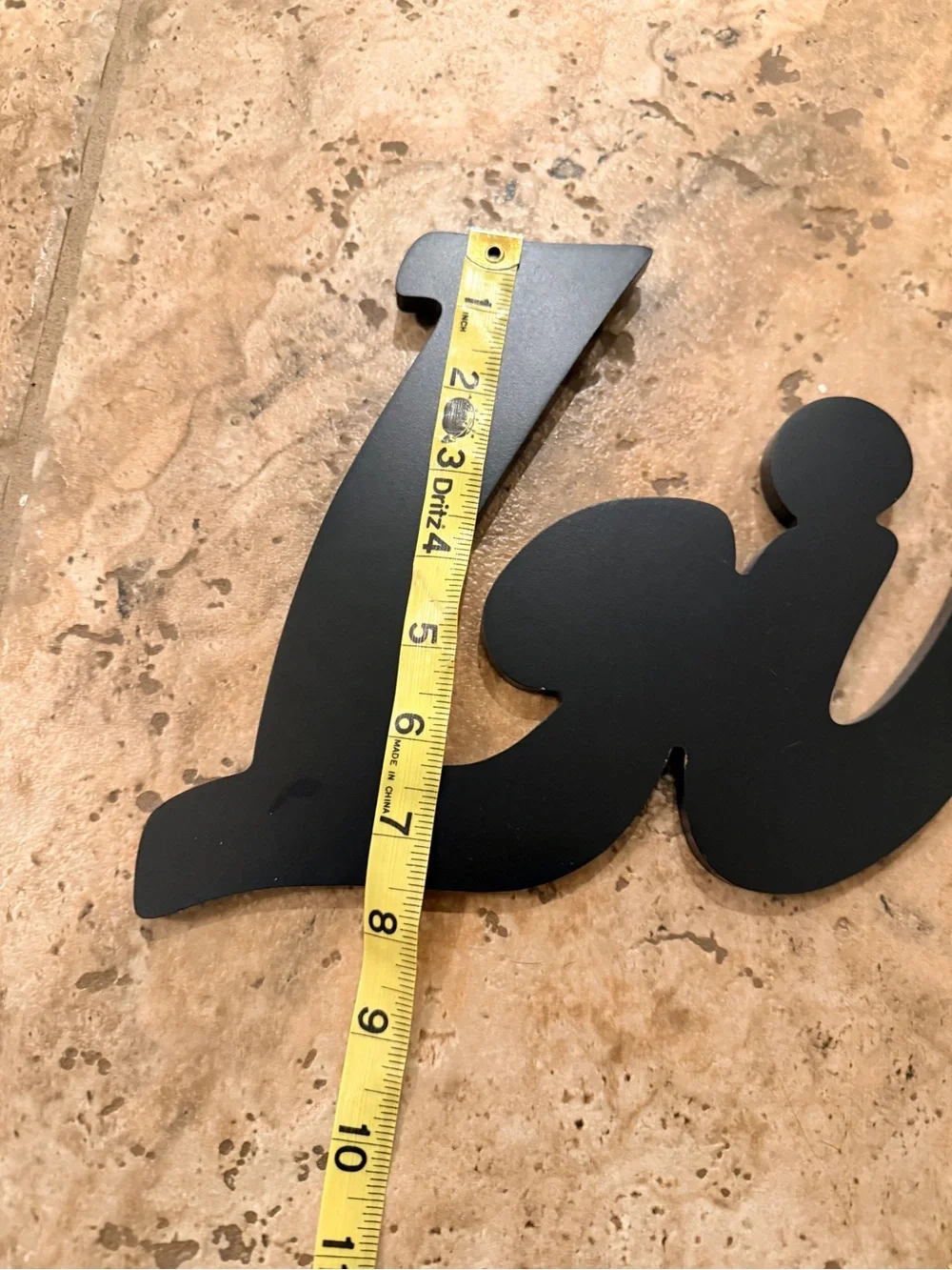 Live Wall Word Décor in Black